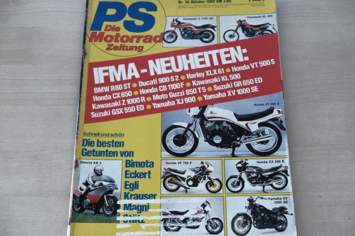 Deckblatt PS Sport Motorrad (10/1982)